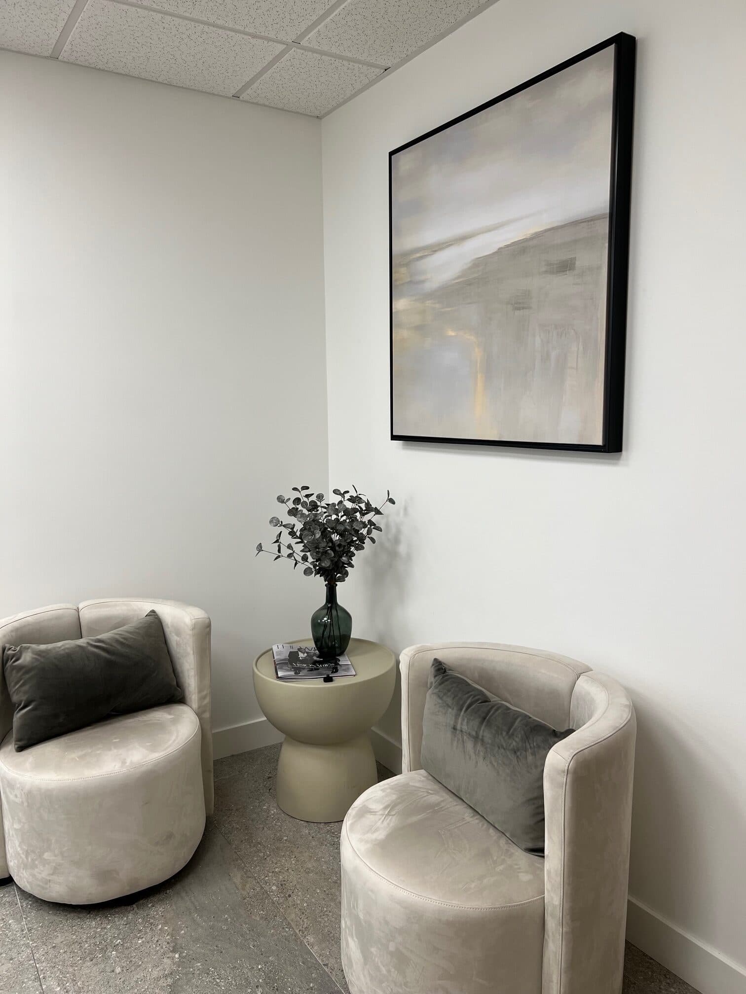 Waiting room at Biologic Endodontics